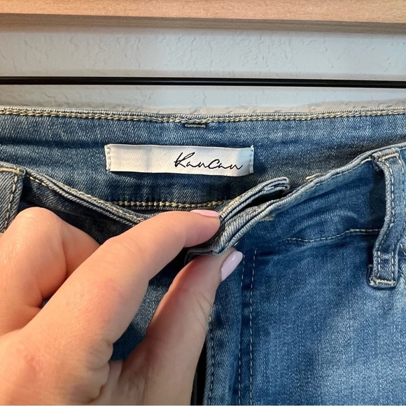 Women’s new Kancan light wash cut off jeans shorts size 30 - Picture 5 of 5